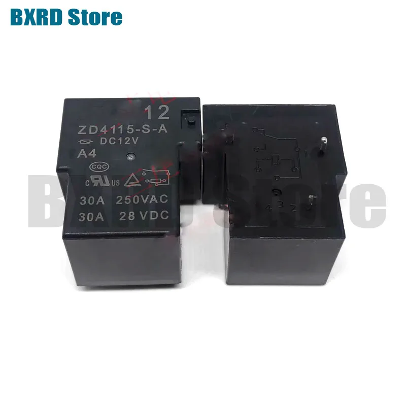 5pcs/lot 100% Brand new original : ZD4115-S-A-DC12V-A4-L 12VDC 4pins 30A250VAC ZND T90