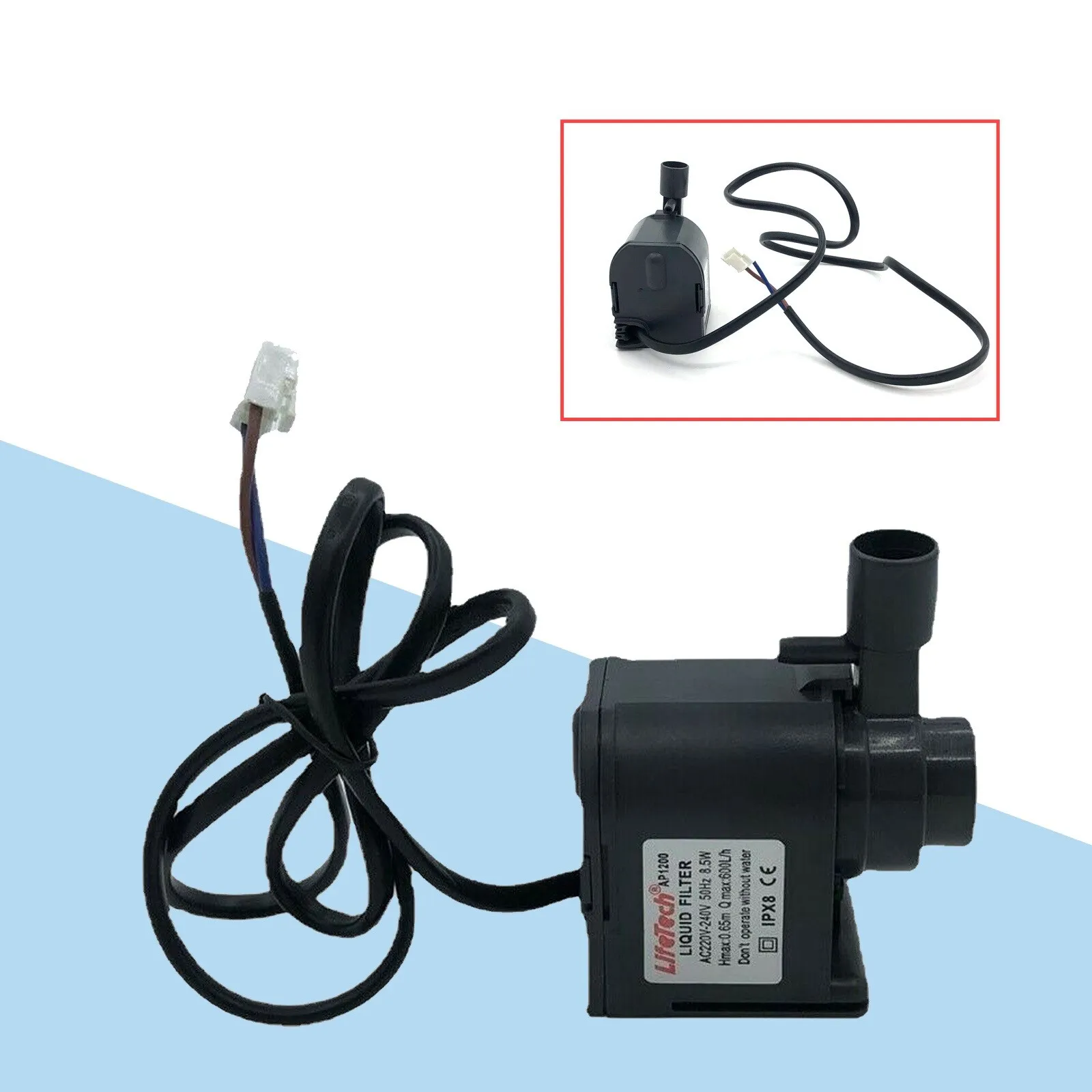 

HZB-506080/AP-1200 8,5 Вт Водяной насос для льдогенератора Циркуляционный погружной насос