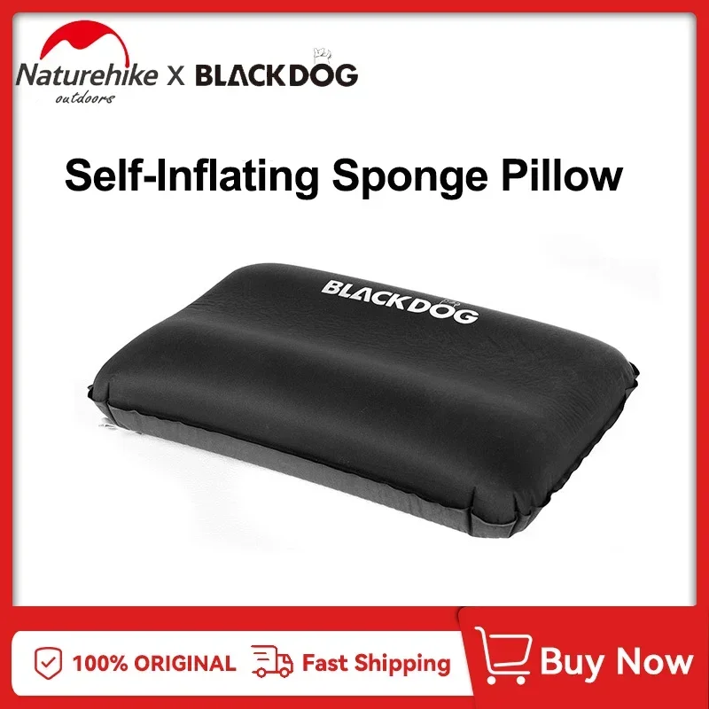 

Naturehike Blackdog Outdoor Self-Inflating Pillow Quick Inflatable Portable Camping Travel Sleeping Bags Air U-shaped Pillow