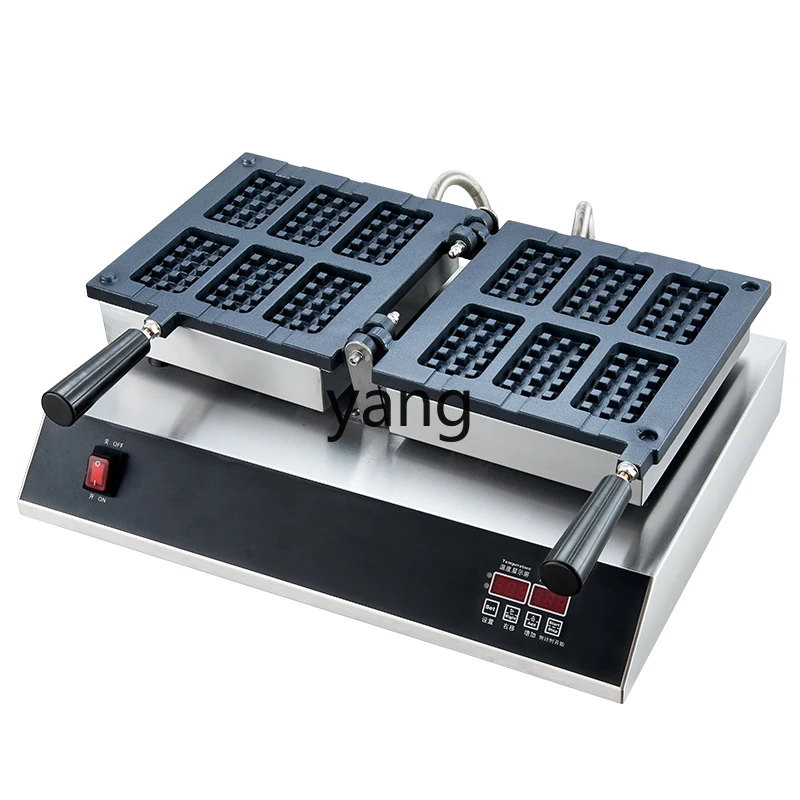 YJQ Ice Cream Waffle Machine Sandwich Plaid Waffle Baked Ice Cream Machine