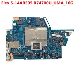For Lenovo ideapad Flex 5-14ARE05 Laptop Motherboard WIN R74700U_UMA_16G 5B20S44392 19793-3 448.0K104.0031 100% Working