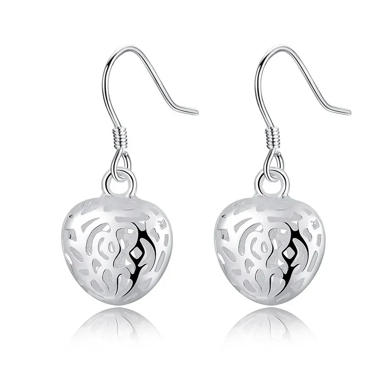 Wholesale 4pair Set 925 Sterling Silver Charm Women Wedding Earring Jewelry Party Stamped , Cute Fashion Christmas Classical