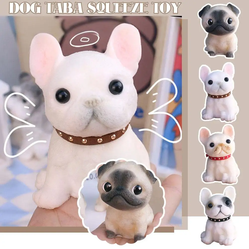 Taba Niedlicher Welpe Schnauzer Haustier Hund Französischer Kampfhund Hundespielzeug Zappeln Bichon Hund Geburtstagsgeschenk Ornamente Teddy Kinder X5A5