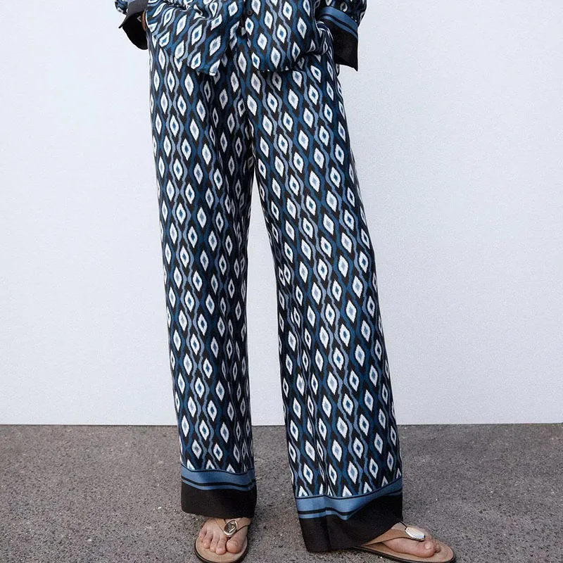 Spring New Arrival Women's Fashion Shirt Collar Casual Pants Two-Piece Set Long Sleeve Workwear for Young Women 18-25 Years Old image 2