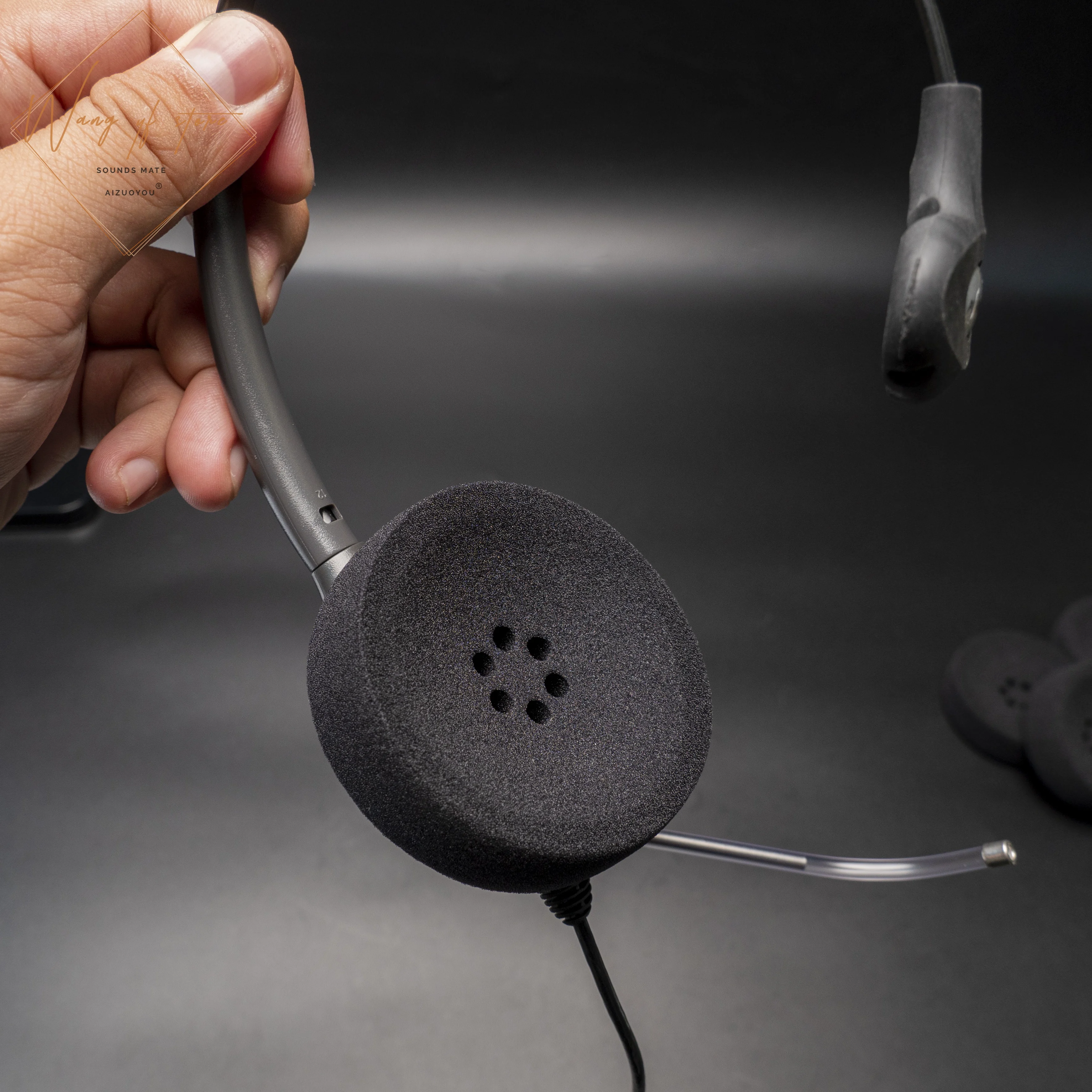 Premium Earpads Sponge Foam Ear Cushion For Plantronics SupraPlus W710 W720 WO300 WO350 71781-01 Wireless Headset Headphone