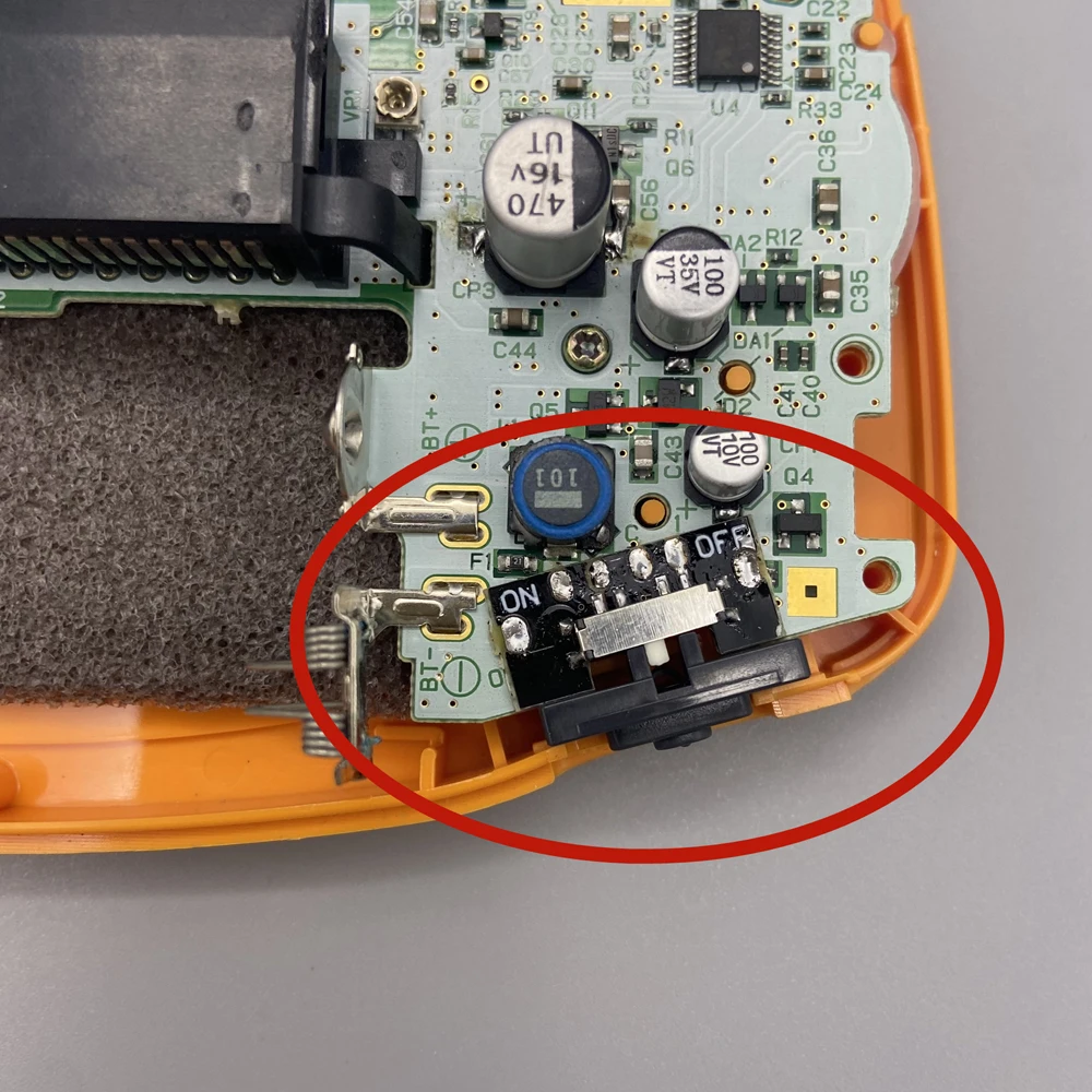 Pulsante ON OFF dell'interruttore di accensione per Gameboy Advance Per parti di ricambio GBA