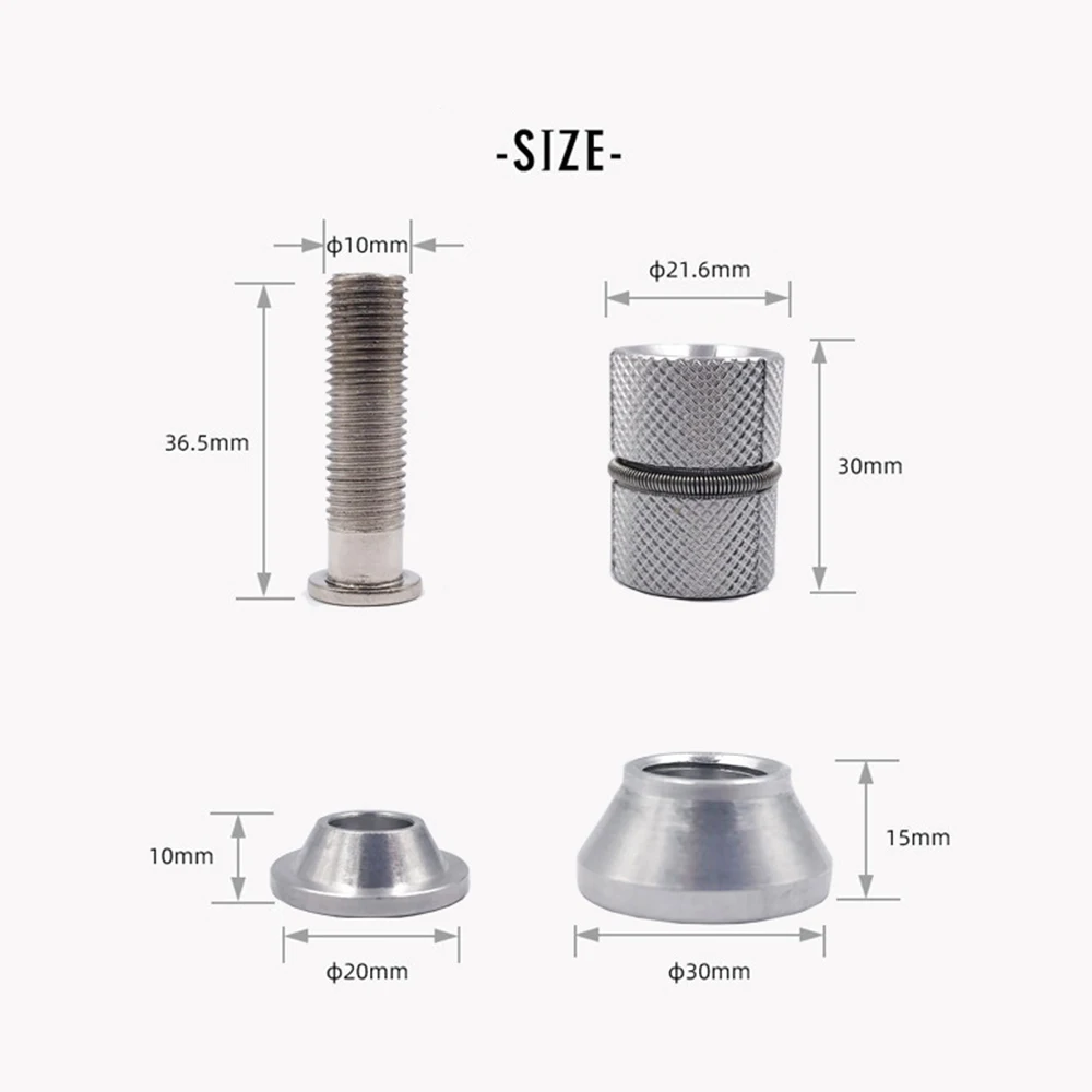 28.6mm Bike Fork Steerer Bicycle Expansion Bolt Expander Plug Bike Stem Top Cap Carbon Compression CNC Cycling Expansion Screw