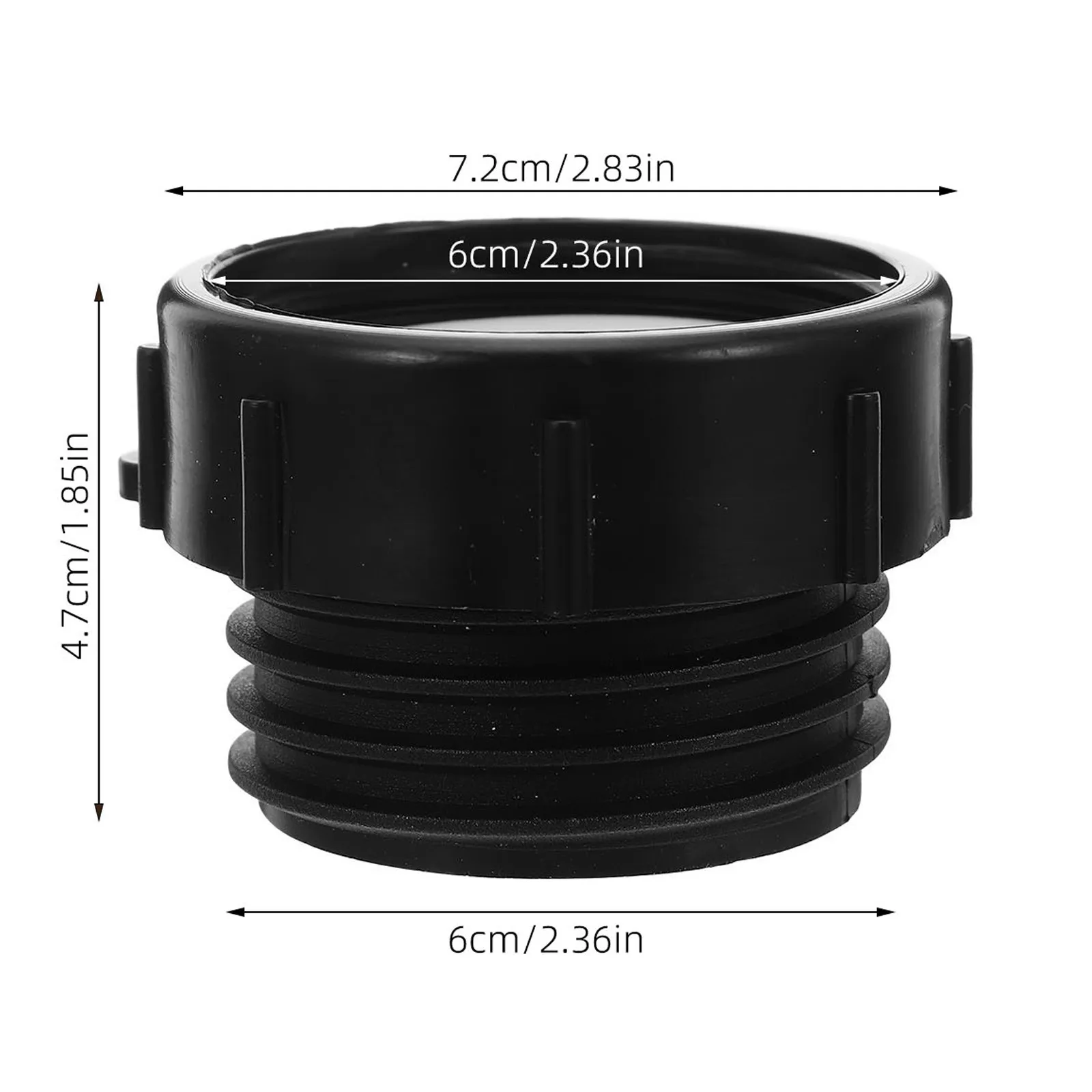 3Pcs Ibc Adapter Fine Thread to Coarse Conversion Connector Compatible Ibc Tote Valve Adapter Threaded Drum Fitting