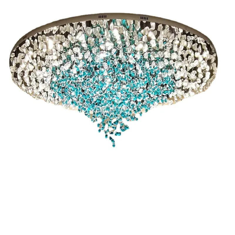 

Hotel Lobby Crystal Art Lighting Club Clothing Store Sales Department Sand Table Green Ice Cube Stone