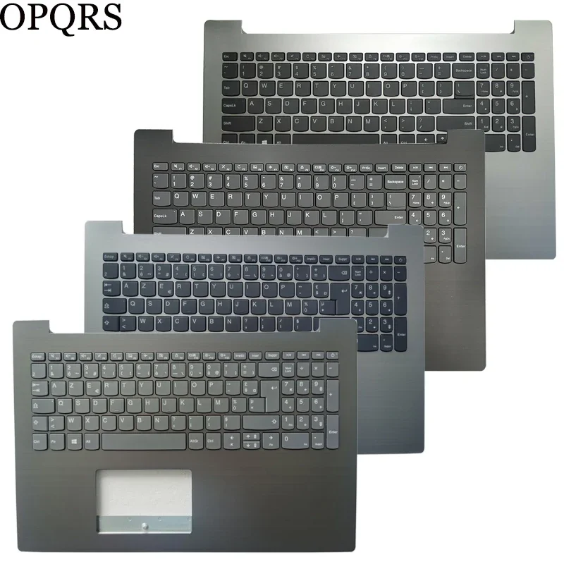NOWA Klawiatura do laptopa IdeaPad 330-15IKB 330-15IGM 330-15AST 330-15 Rosyjska/Amerykańska/Brytyjska/Hiszpańska/Francuska z obudową górną (palmrest)
