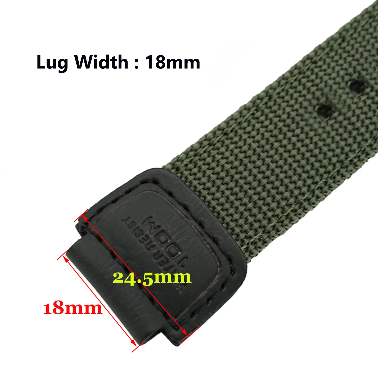 Nylon Bracelet for Casio for G-SHOCK W800H Watch Band SGW400 F91W F84 F105/108/A158/168 AE1200/1300 Men Sports Wristbelt 18mm