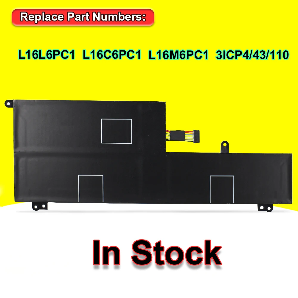 

11.52V 72Wh L16M6PC1 Laptop Battery For Lenovo Yoga 720-15IKB 80X7 L16L6PC1 L16C6PC1 3ICP4/43/110-2 Rechargeable Batteries