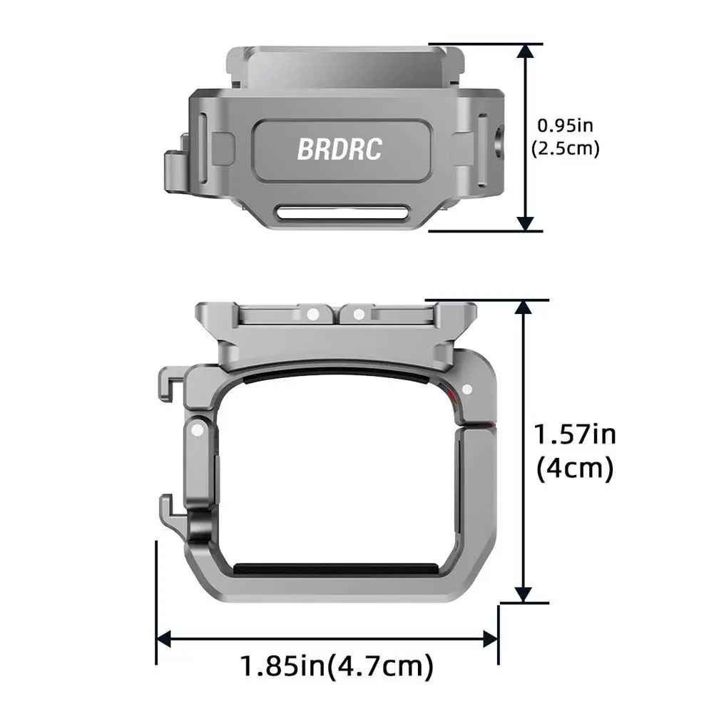 For BRDRC OSMO POCKET 3 Quick Installation Expansion Frame Multifunctional Cold Boot Interface Adapter Bracket Accessories
