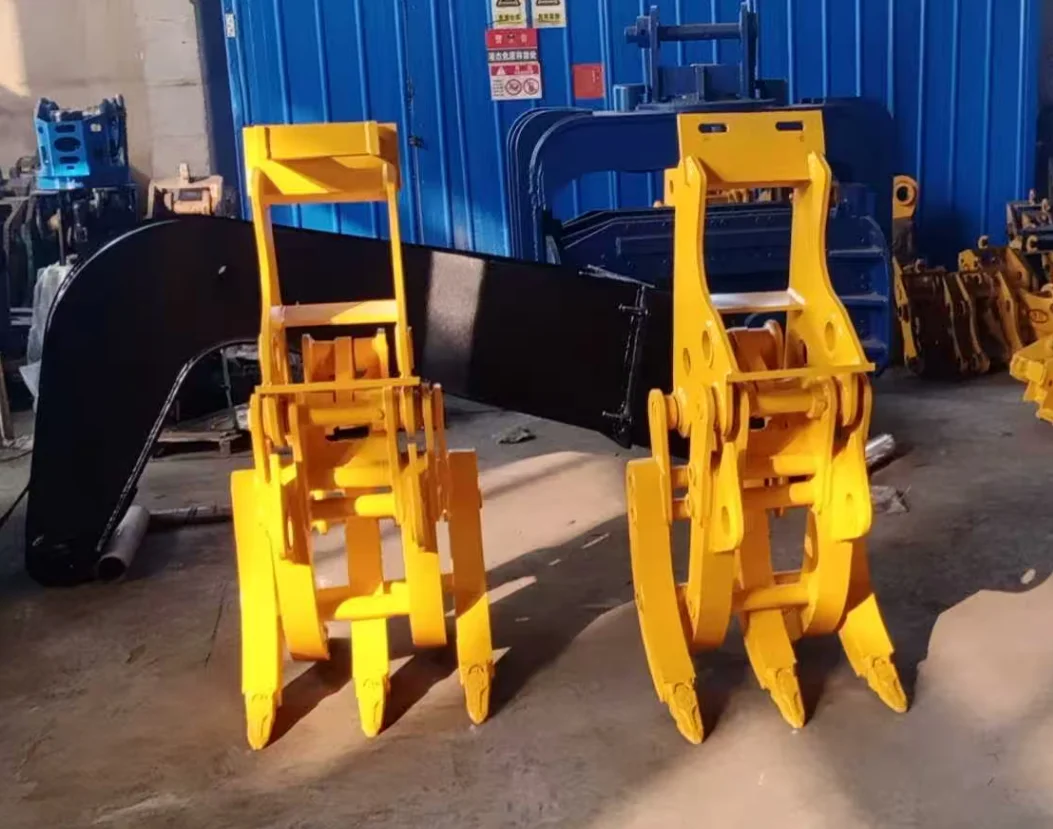 Excavator Attachment Digger Bucket Ripper Excavator Factory Wholesale Log Grabber China Factory