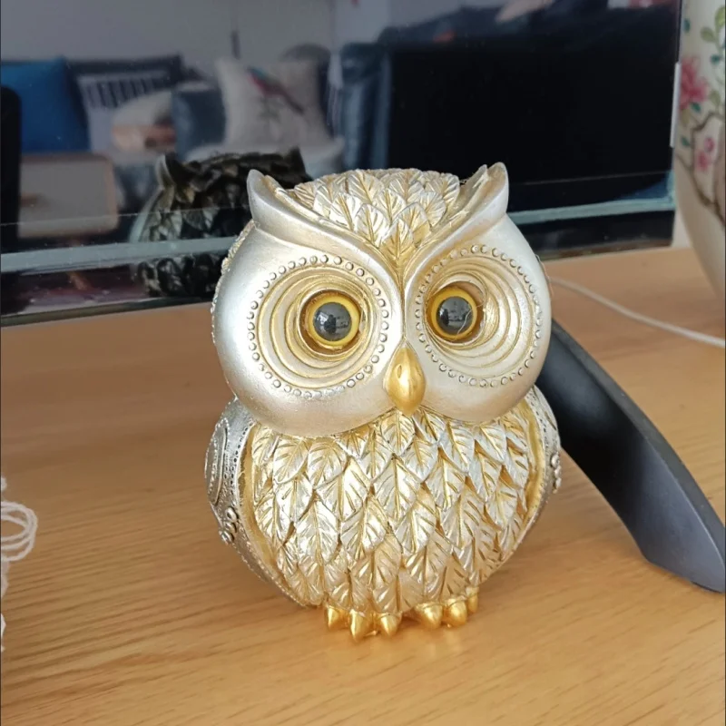 

4,3 6,3 дюйма, новое креативное высококачественное изысканное крутое украшение в виде совы для гостиной, ТВ-шкафа, книжная полка, украшение для рабочего стола, дома