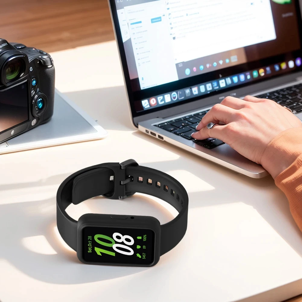 Силиконовый ремешок и чехол для Samsung Galaxy Fit 3, цветной водонепроницаемый спортивный ремешок для Samsung Galaxy Fit3, аксессуары для планшетов