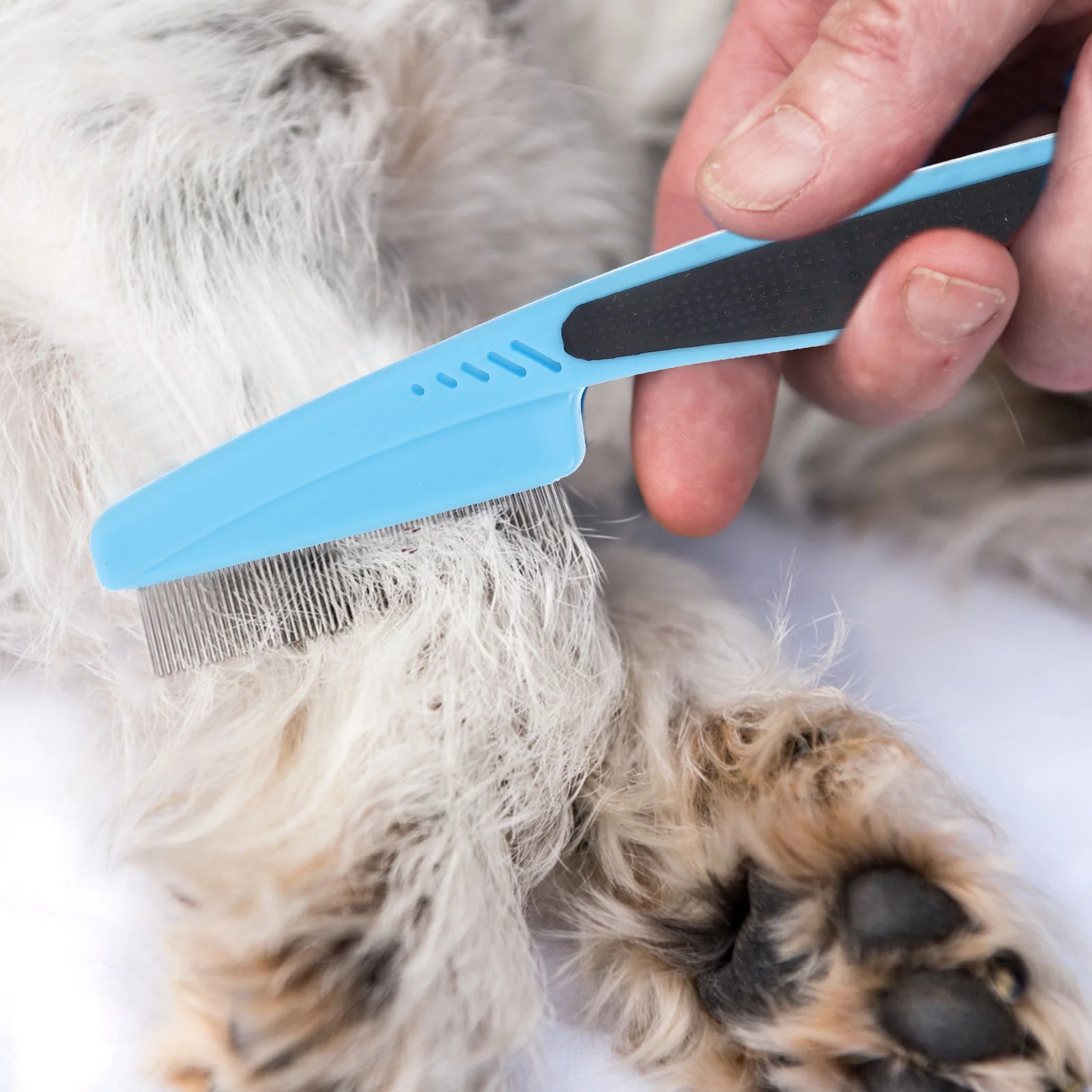 Spazzola per capelli Pettine a denti fini in acciaio inossidabile Pettini per lisciare shampoo per bambini per donna