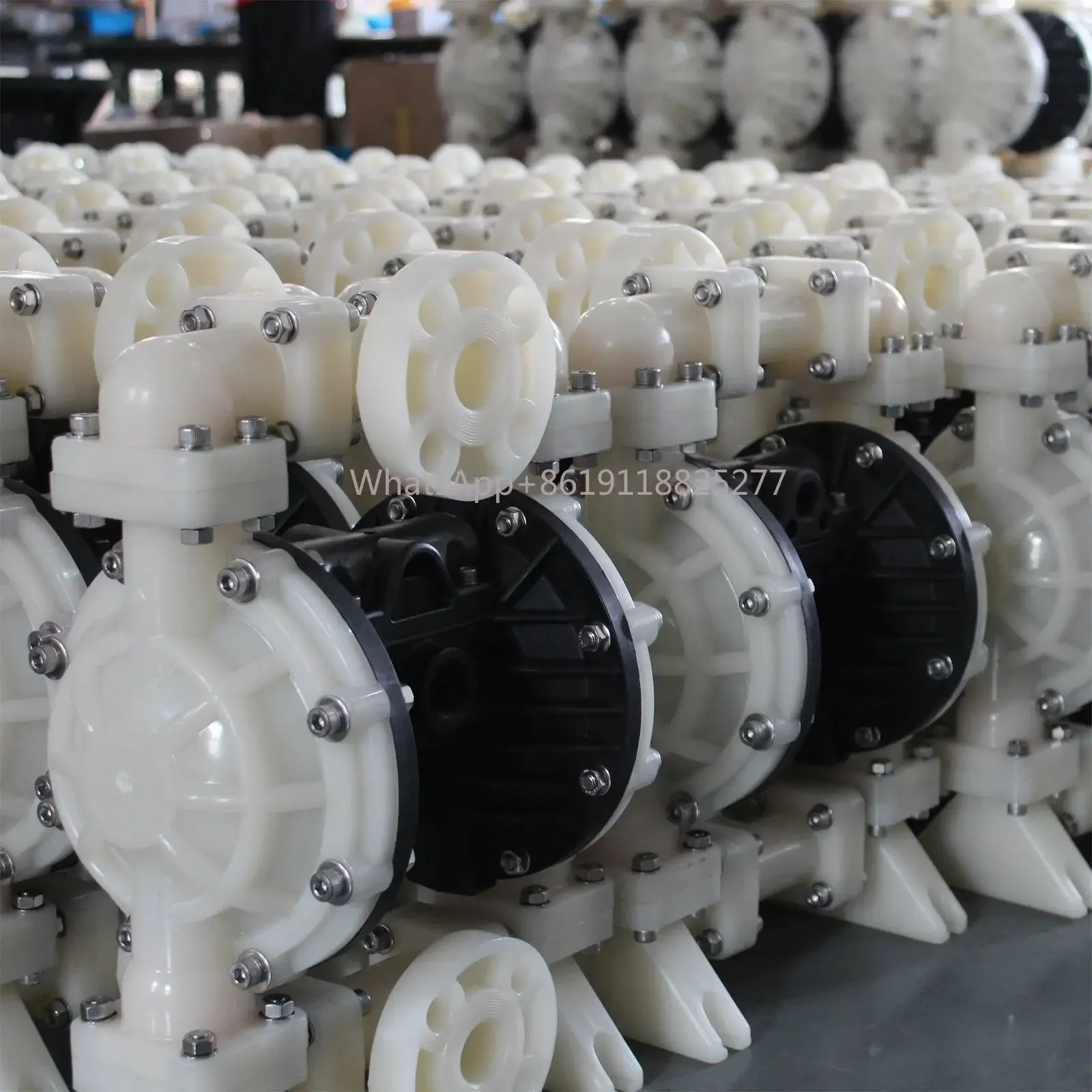 Simple operation chemical transfer plastic pvdf mini pneumatic membrane double diaphragm pump