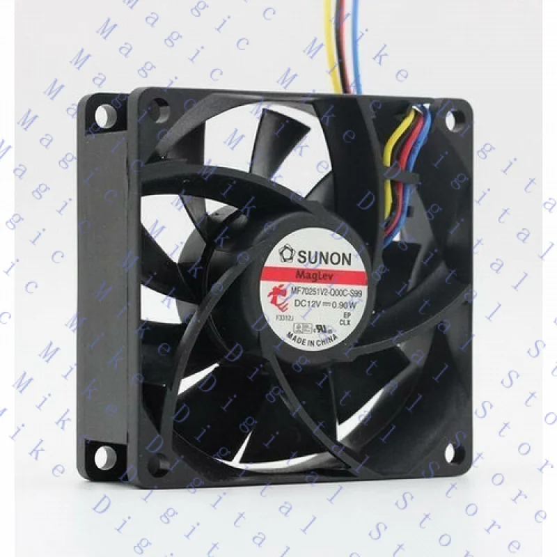 UU  1pcs  FOR SUNON MF70251V2-Q00C-S99 7025 7CM 0.9W 12v 4-pin PWM Maglev Cooling Fan
