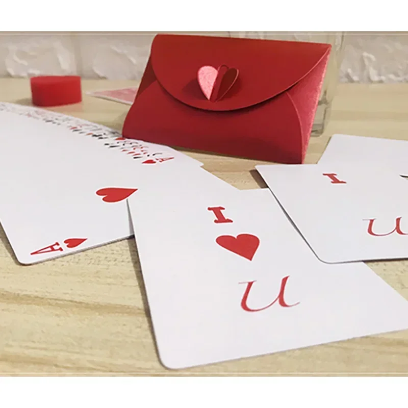 I Love You by J.C Magic Card Magic Trick Close Up Magia Magie Magicians Prop Accessory Illusion Gimmick + Tutorial