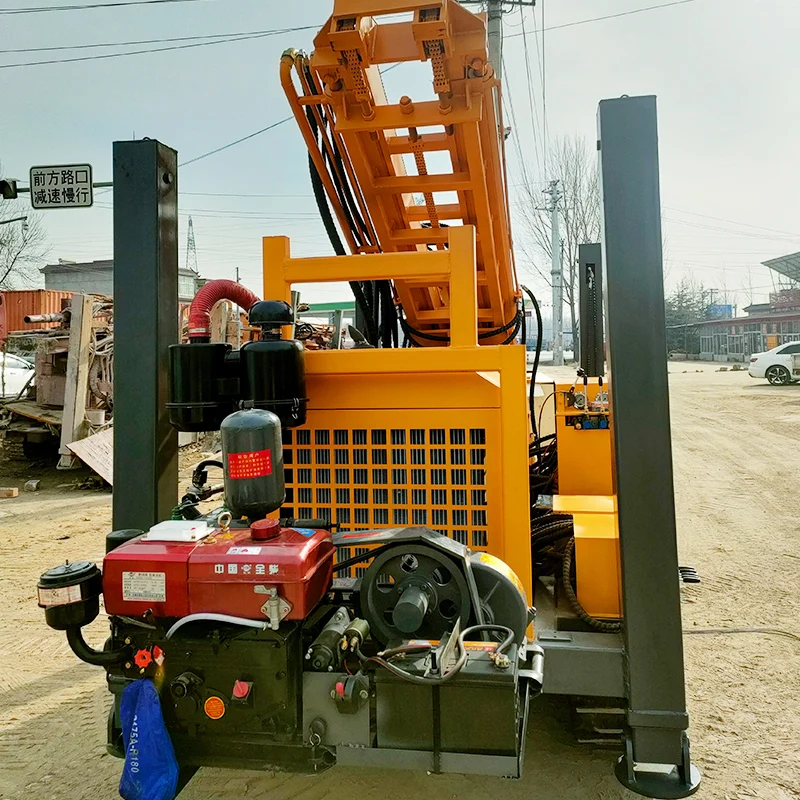 

Customized Hot Selling Portable 180m Hydraulic Bore Hole Deep Water Well Drilling Rig Machine