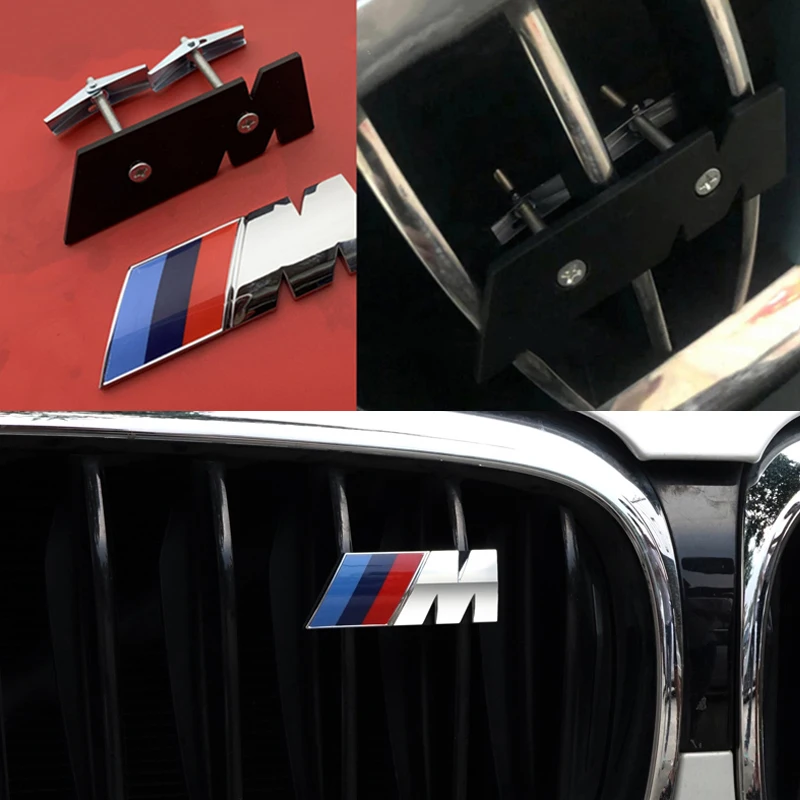Car Styling M ABS Stickers Front Grille Trunk Emblem Badge For BMW F10 M2-6 E46 E60 E90 E39 E36 E70 E91 GT X1 X2 X3 X4 X5 X6 G30 - view 5