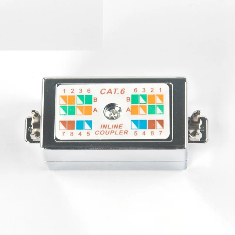 1 قطعة/2 قطعة FGB RJ45 Cat6 صندوق وصلات ، مضمنة Punchdown كرون مقرنة النجار لكابلات شبكة إيثرنت Cat6/Cat5E/Cat5