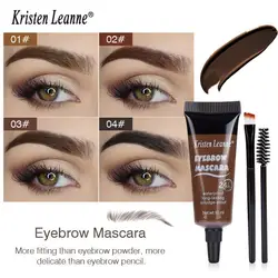 4 Colors Makeup Eyebrow Cream Gel Waterproof Long Lasting Women Eye Brow Tattoo Pen Tint Black Brown Henna Eyebrow Gel Cosmetics