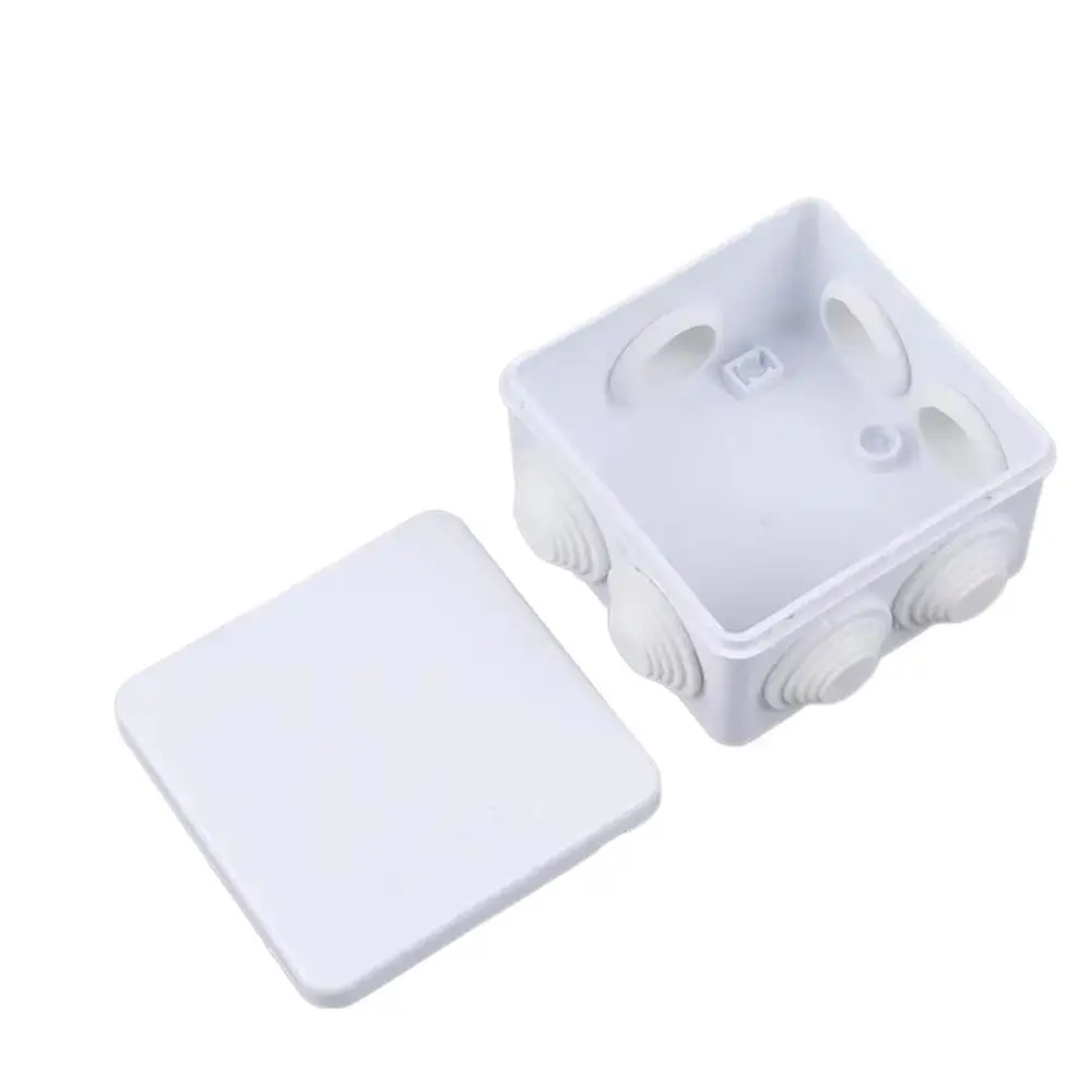 New Waterproof IP65 Junction Box ABS DIY Connection Cable Branch White Power Case for Indoor Outdoor Cable Connections