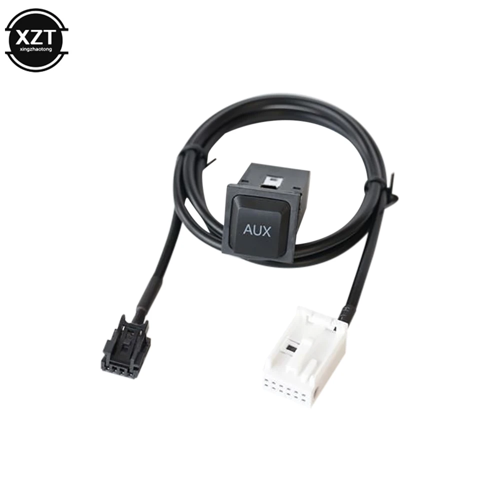 Hot AUX Switch Connection Cable Car Audio Plug For VW Jetta 5 Golf MK5 MK6 Scirocco RCD510 RNS315