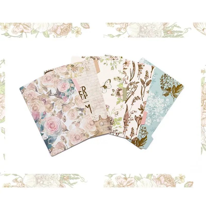 Przekładki indeksu mody Przekładki segregatorów na 6 pierścieni Solidny luźnymi liśćmi Zakładki stron do sortowania