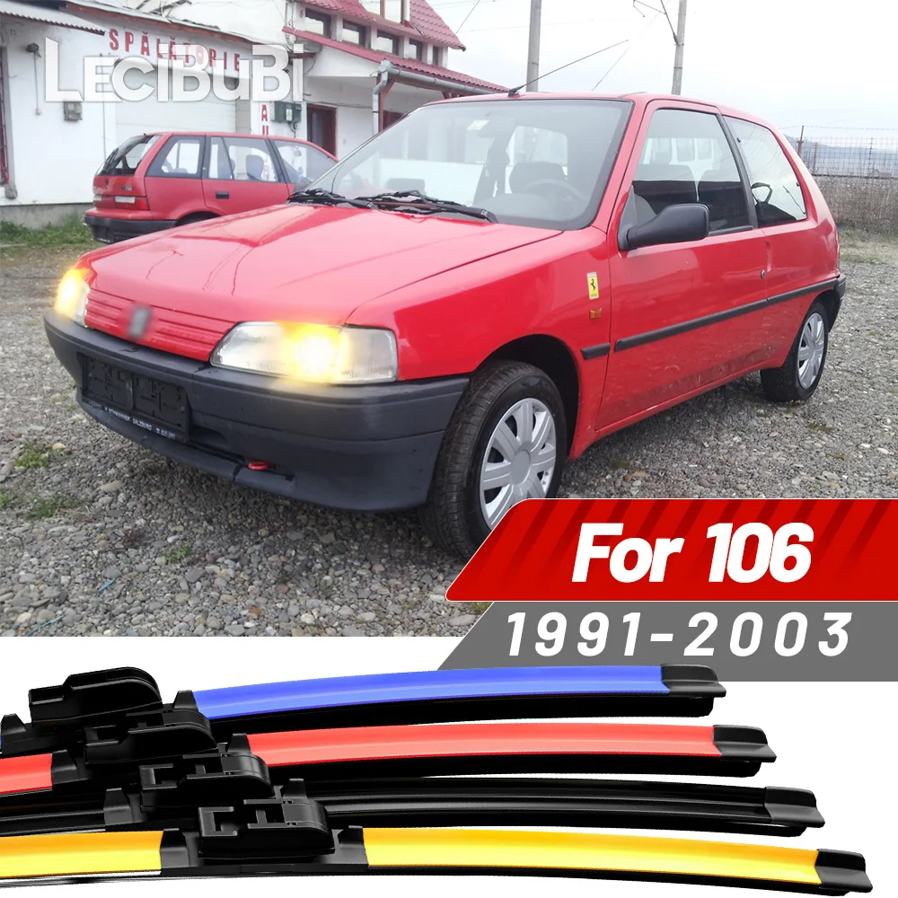 

2pcs For Peugeot 106 1991-2003 1994 1995 1996 1997 1998 1999 2000 2001 2002 Front Windshield Wiper Blades Windscreen Wipers