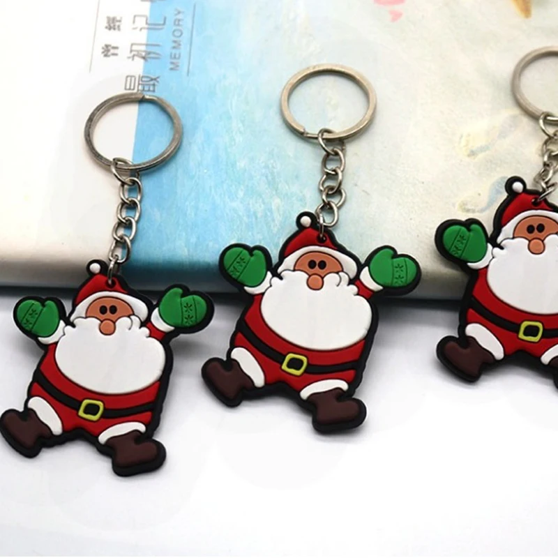 Brelok do kluczy z serii Christmas Cute Santa Claus Xmas Tree Snowman Elk Breloczek do kluczy Hoder Breloczek do kluczy Prezenty świąteczne Torba