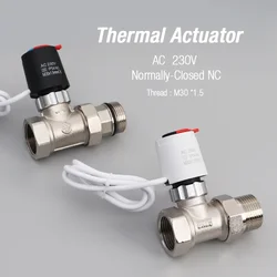 B10 1/5/10 pieces of heating 230V normally open and  closed M30*1.5mm electric floor  executive TRV thermostatic radiator