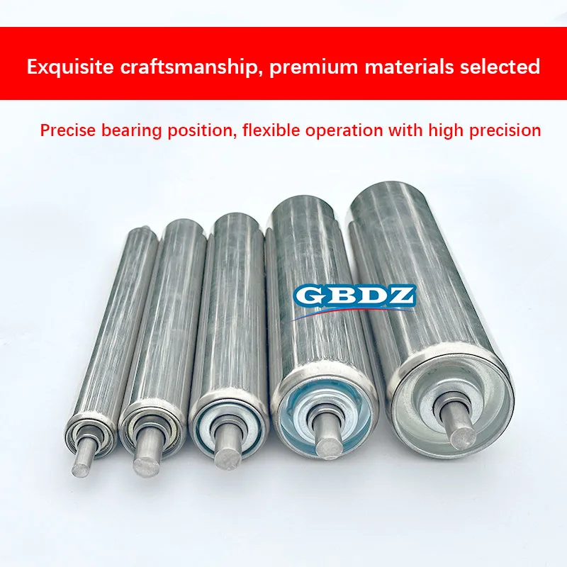 Gravity Roller Stainless Steel Galvanized Conveyor Roller 60mm Assembly Line Drive Driven Roller Conveyor Parts in Stock