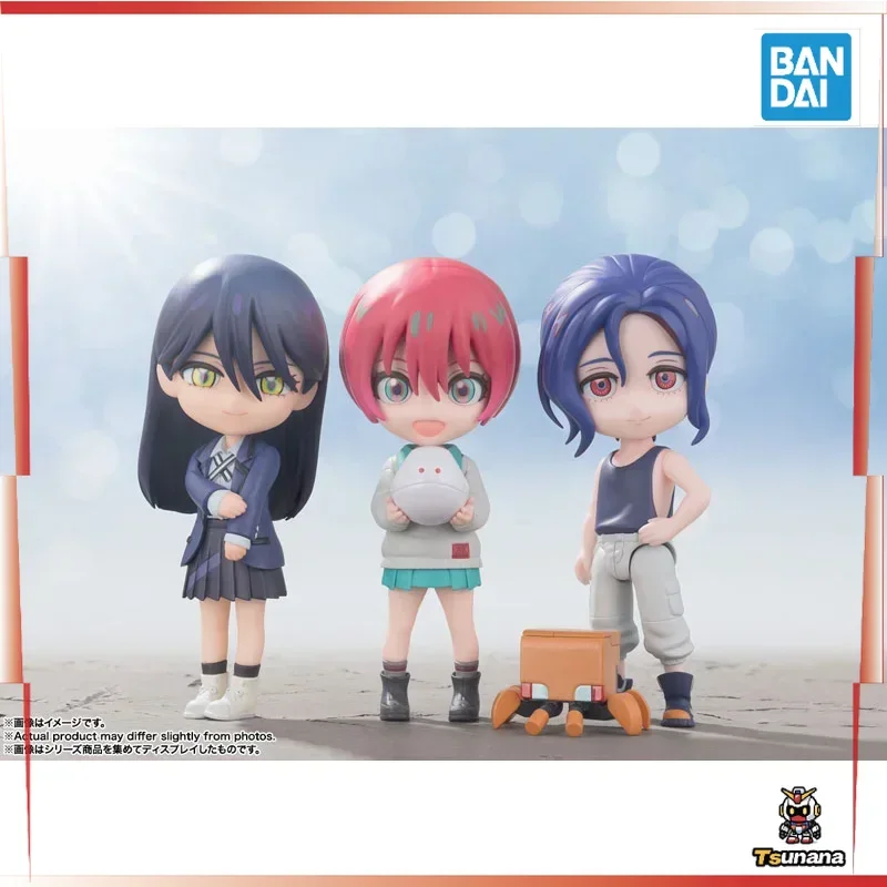 

Original Bandai Figuarts Mini Yuzuriha Amate Machu Nyaan Shuuji Itou Mobile Suit Gundam GQuuuuuuX 9cm Action Figures Modle Toys