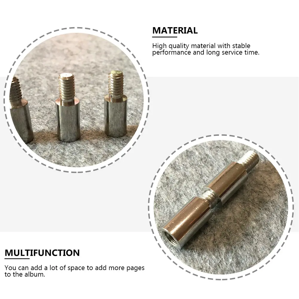 5pcs Rocker โพสต์ 15 ซม.Binder แบ่งเติมสมุดภาพเครื่องมือ Silver Iron Bookbinding สมุดภาพ DIY CRAFT เครื่องมือพิเศษหน้า