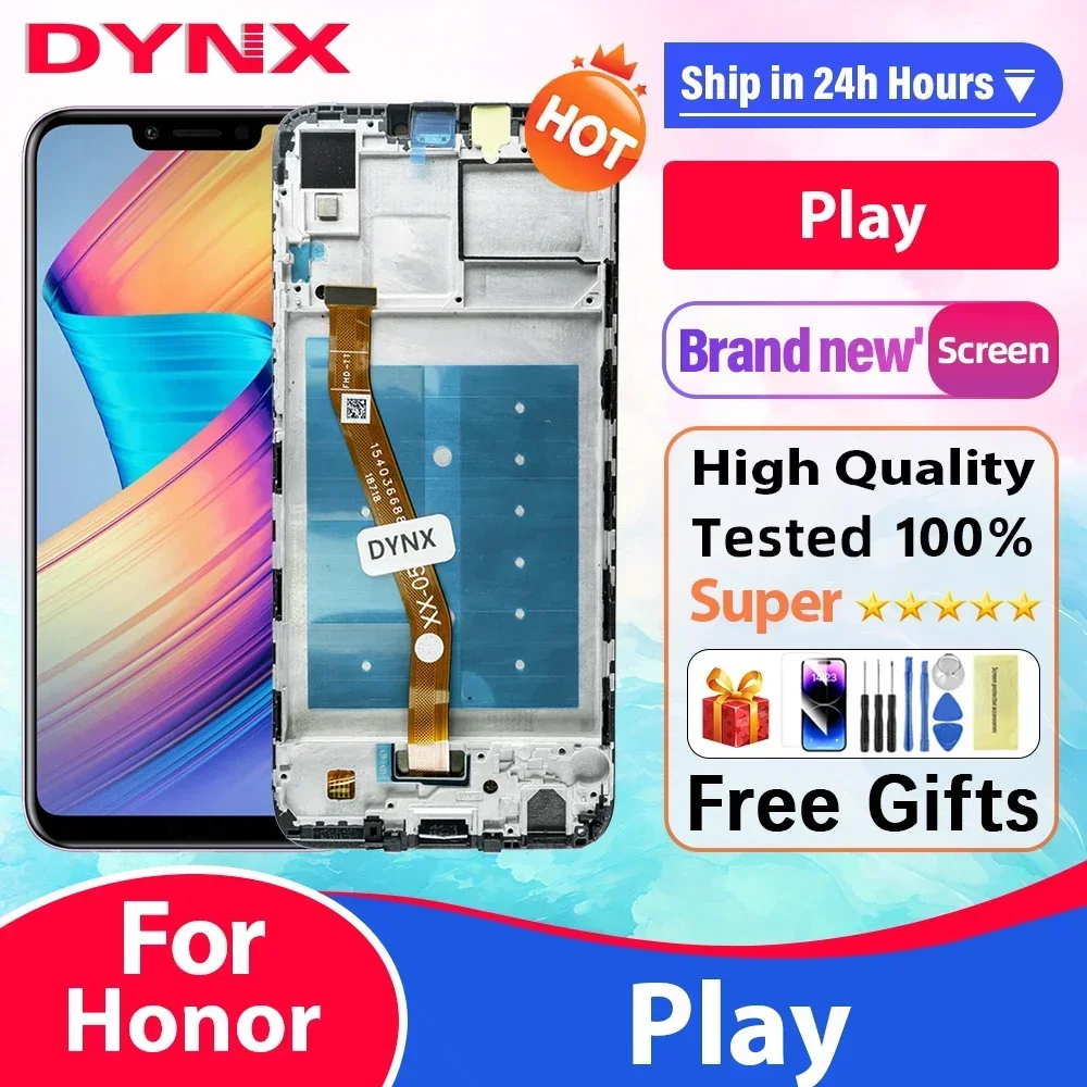 

Высокое качество для Honor Play, ЖК-экран, сенсорная панель, дигитайзер COR-L29 COR-AL00, с рамкой для Honor Play, ЖК-дисплей