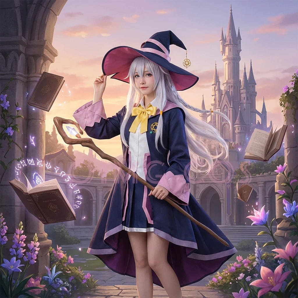 

Wandering Witch The Journey of Elaina Cosplay Costume Uniform Anime Halloween Party Costumes Masquerade Game