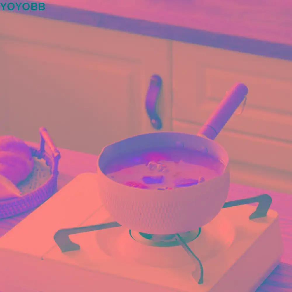 

Горшок для рамэна с деревянной ручкой, японская кастрюля из алюминиевого сплава, универсальная сковорода с антипригарным покрытием и крышкой, горшок для молока, детское питание