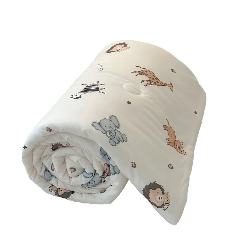 

Maternal and infant grade summer cool quilt washable quilt summer children's cartoon printing kindergarten single thin air