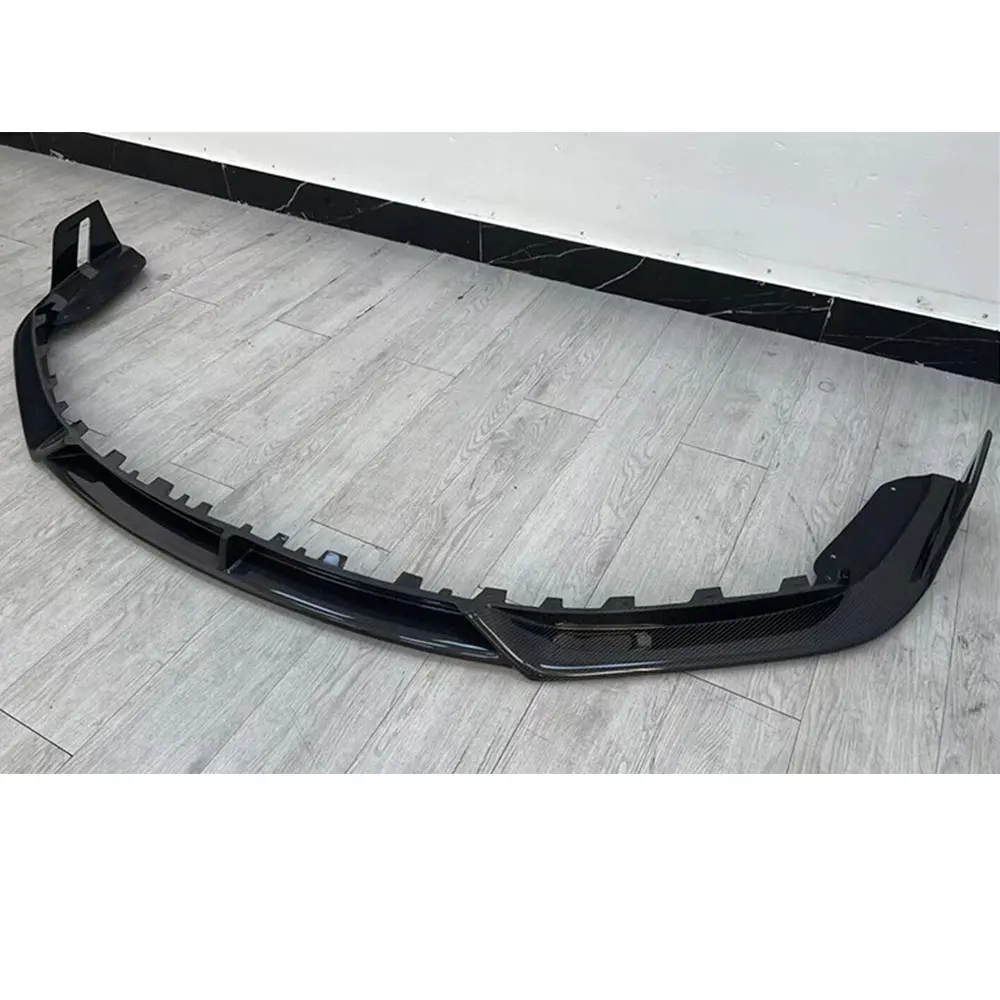 Velon Style Carbon Fiber Front Lip for Porsche 992 911 2019-UP Front Bumper Chin Spoiler Splitter Body Kit