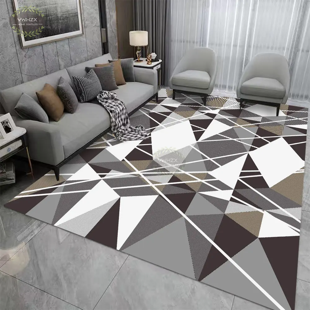 

Geometric Carpet Modern Simple Nordic Bedroom Abstract Art Rugs for Living Room Large Area Anti-slip Floor Mat Decoration