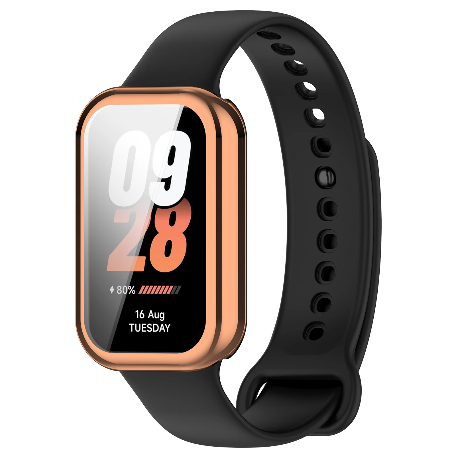 Etui z poszyciem dla Redmi Smart Band 2 odporne na pełny zderzak TPU etui ochronne do Xiaomi Band 8 Active Scratch Screen Protector