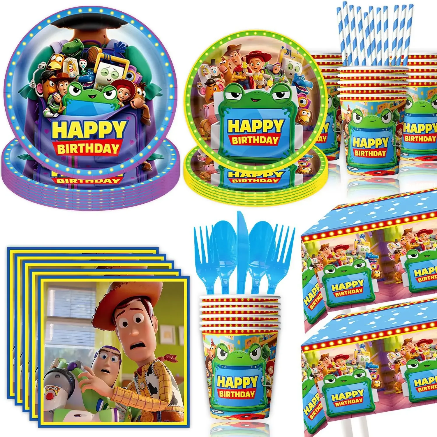2026 Toy Story 5 Themenparty-Zubehör-Set Geburtstagsparty DIY-Dekorationsset Banner Ballons Tortendekoration Dekorationszubehör Geschenke – Detail 3