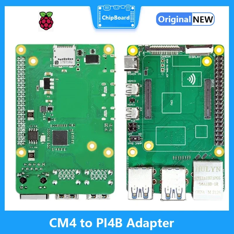 Adaptador Raspberry Pi CM4 a PI4B, arranque eMMC, 4 ranuras USB 3,0 TF, Gigabit Ethernet DIS CSI, WiFI, placa compatible con Bluetooth