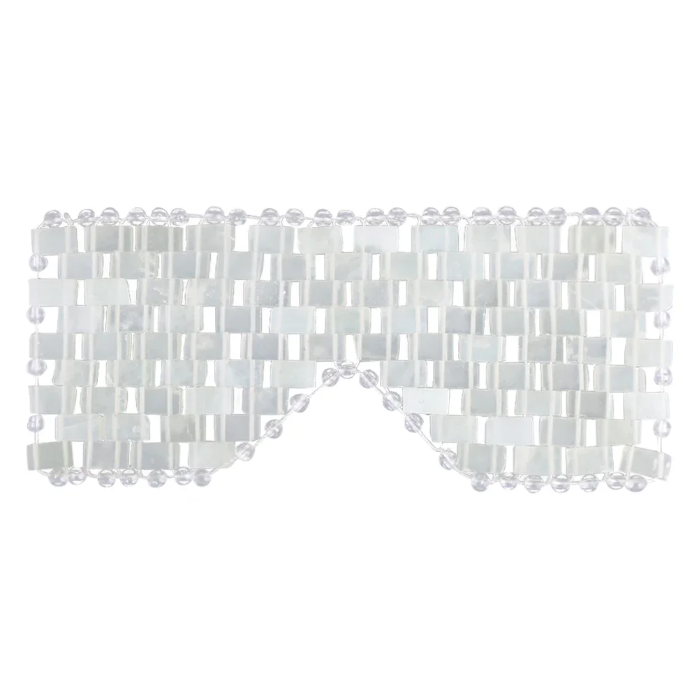 

Jade Eye Mask Sleeping Eye Mask Alleviate Puffiness Jade Stone Eye Cover Relieve Wrinkles 100% Real Jade Stone Beads for Women