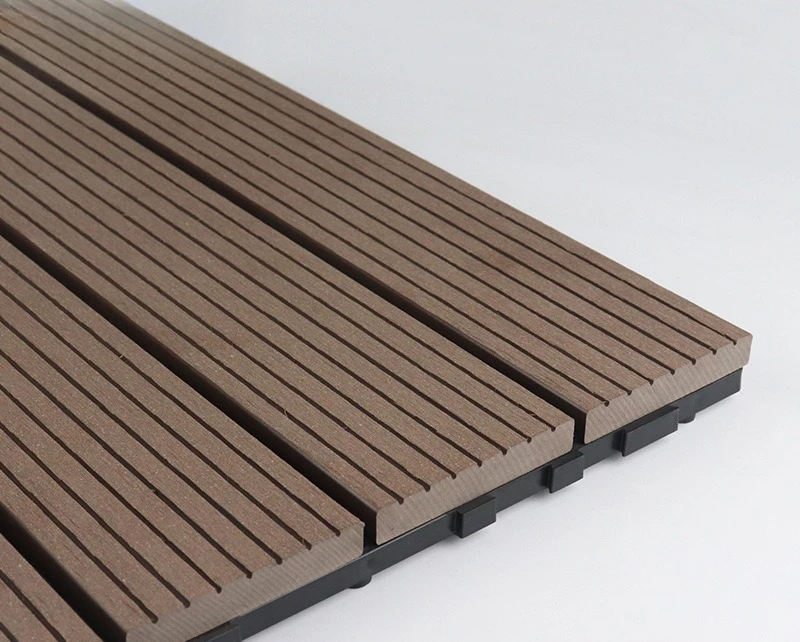 Anti-corrosion and moisture-proof first-generation buckle plastic wood small floor trough surface non-slip wood plastic DIY