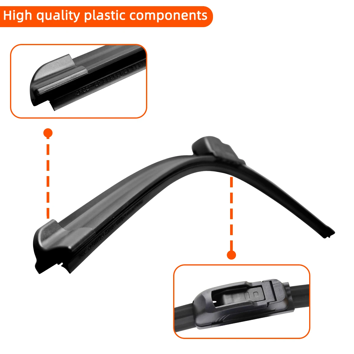 1PC Wiper Car Windshield Wiper Universal J-Shaped U-Shaped Hook 13