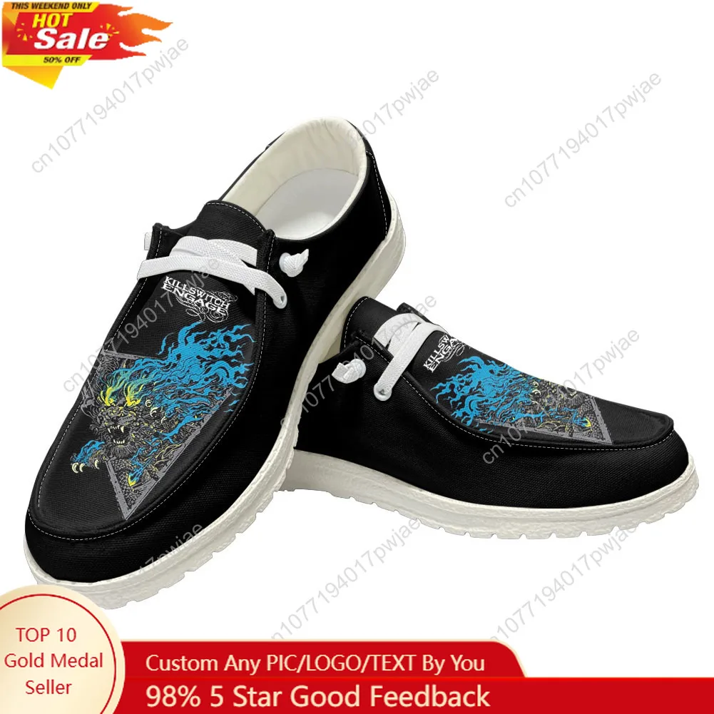 

Killswitchs Engages Band Casual Shoes Mens Womans Flat Shoe Breathable Outdoor Lightweight High quality Flat Casual Shoes